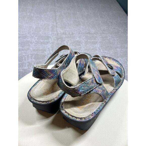 Alegria Lite Lula Woven Wonder Sling back Womens Colorful Sandals Sz 39 - Picture 3 of 7